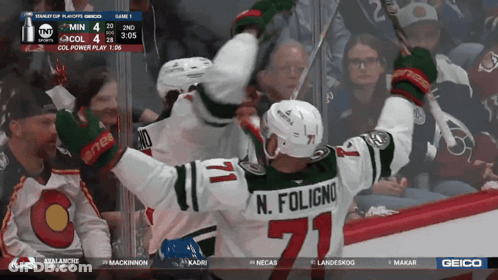 Hockey Player N. Foligno GIF