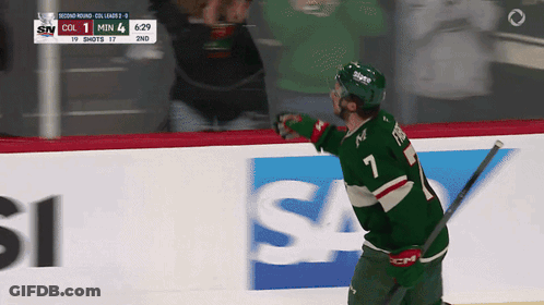 Hockey Player Number 1 GIF