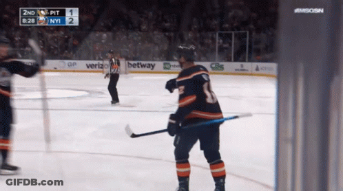Hockey Player Number 1 On Ice GIF