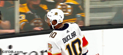 Hockey Player Number 10 Standing On Ice GIF