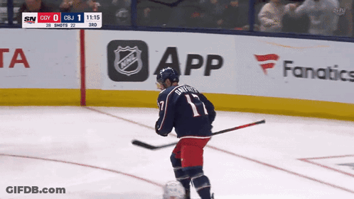 Hockey Player Number 11 GIF