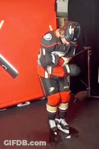 Hockey Player Number 11 GIF