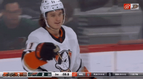 Hockey Player Number 11 Standing GIF
