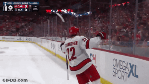 Hockey Player Number 12 Celebrating GIF