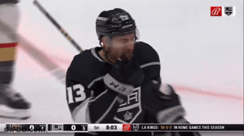 Hockey Player Number 13 On Ice GIF