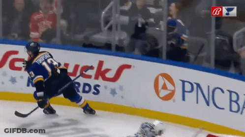 Hockey Player Number 13 On Ice GIF