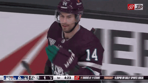 Hockey Player Number 14 GIF