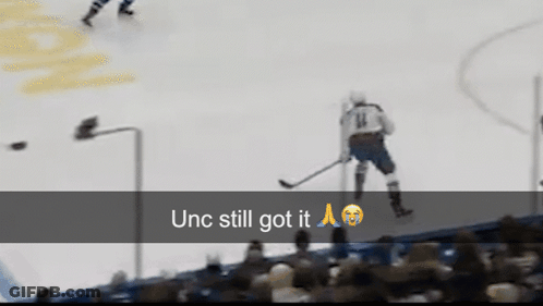 Hockey Player Number 14 Standing On Ice GIF