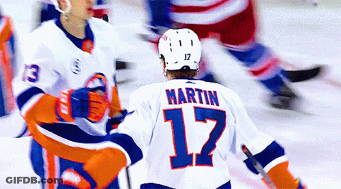 Hockey Player Number 17 GIF