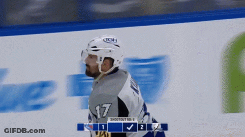 Hockey Player Number 17 GIF