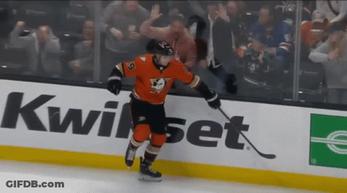 Hockey Player Number 18 Skating GIF