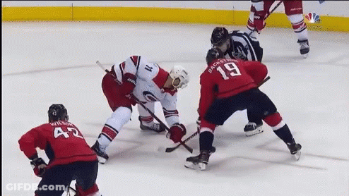 Hockey Player Number 19 GIF