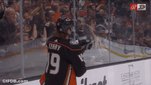 Hockey Player Number 19 GIF