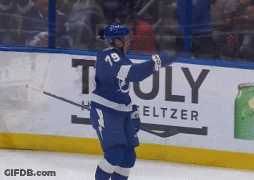 Hockey Player Number 19 On Ice GIF