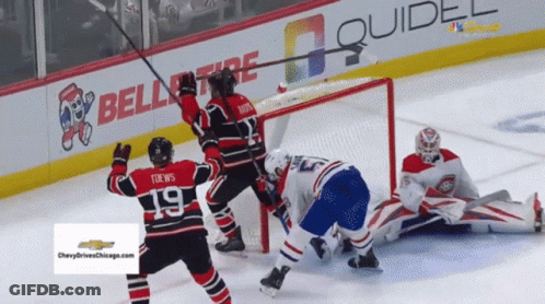 Hockey Player Number 19 On Ice GIF