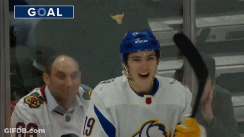 Hockey Player Number 19 GIF