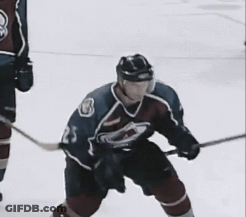 Hockey Player Number 2 Falling On Ice GIF