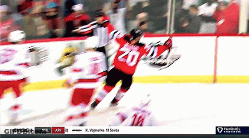 Hockey Player Number 20 GIF