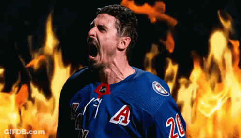 Hockey Player Number 20 Screaming GIF