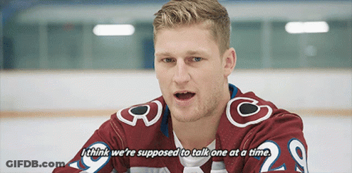 Hockey Player Number 20 Talking GIF