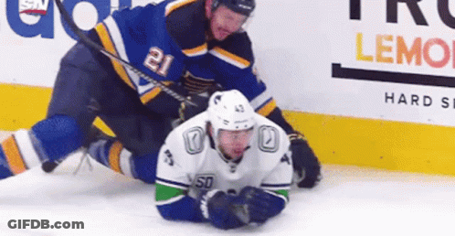 Hockey Player Number 21 GIF