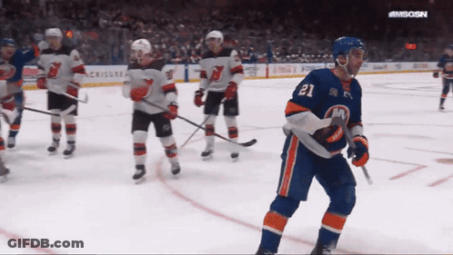 Hockey Player Number 21 GIF