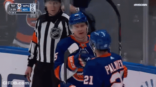 Hockey Player Number 21 GIF