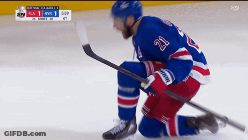Hockey Player Number 21 Jersey GIF