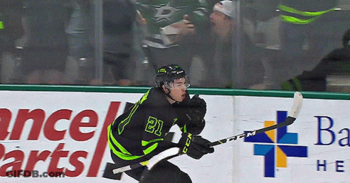 Hockey Player Number 21 On Ice GIF