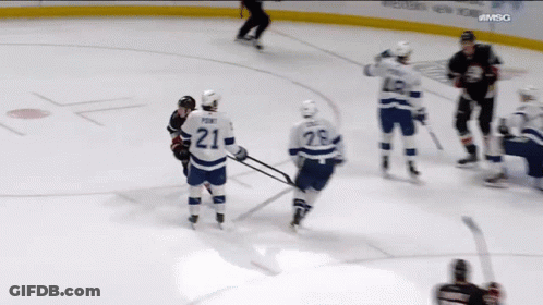 Hockey Player Number 21 On Ice GIF