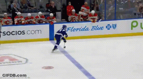 Hockey Player Number 21 GIF