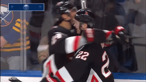 Hockey Player Number 22 GIF
