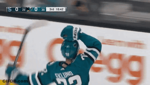 Hockey Player Number 23 GIF