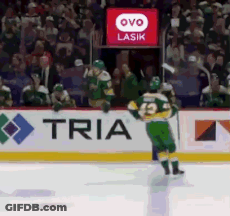 Hockey Player Number 23 GIF