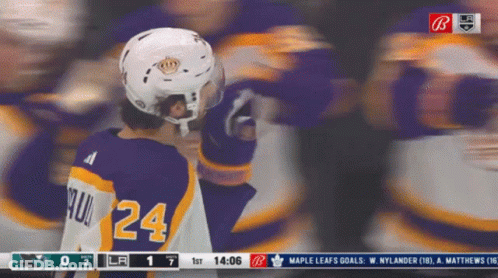 Hockey Player Number 24 GIF