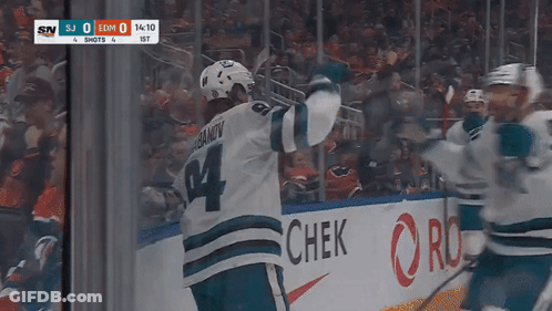 Hockey Player Number 24 Celebrating GIF