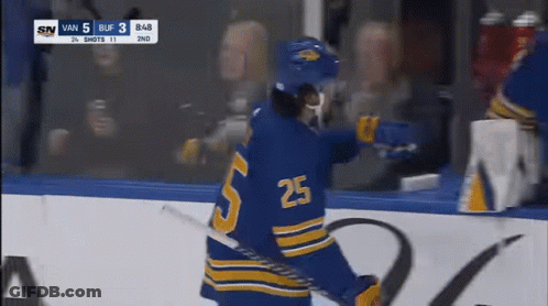 Hockey Player Number 25 GIF