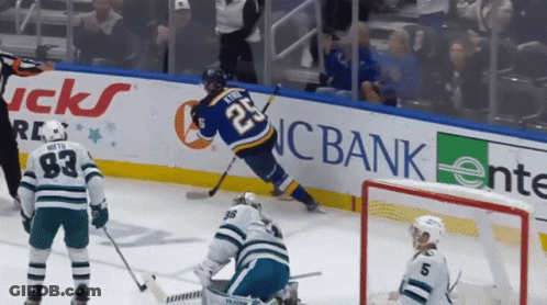 Hockey Player Number 25 Skating GIF