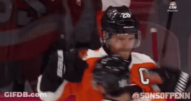 Hockey Player Number 28 GIF