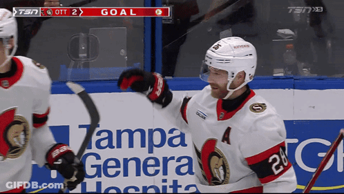 Hockey Player Number 28 GIF