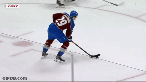 Hockey Player Number 29 On Ice GIF