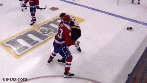 Hockey Player Number 3 On Ice GIF