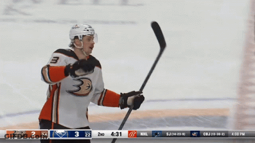 Hockey Player Number 3 On Ice GIF