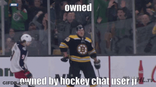 Hockey Player Number 3 Standing On Ice GIF