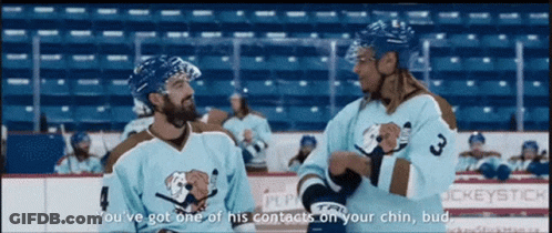 Hockey Player Number 3 Talking GIF