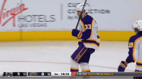 Hockey Player Number 33 GIF