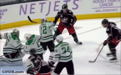 Hockey Player Number 34 GIF
