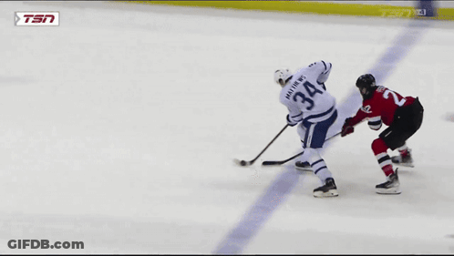 Hockey Player Number 34 GIF