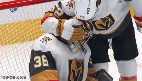 Hockey Player Number 36 Kneeling GIF