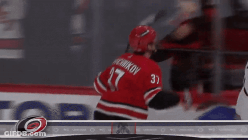 Hockey Player Number 37 GIF